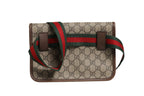 Gucci Supreme Monogram Neo Vintage Web Belt Bag Brown