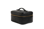 Chanel Black and gold makeup bag