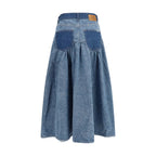 Ganni Blue Denim Skirt