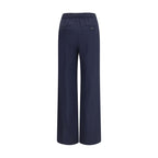 Max Mara Blue Wool Oves Aries Casual Pants