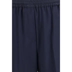 Max Mara Blue Wool Oves Aries Casual Pants
