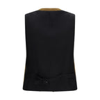 Burberry Brown Wool Oves Aries Sleeveless Jacket