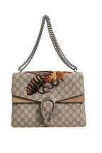 Gucci Supreme Monogram Bee Embroidered Shoulder Bag