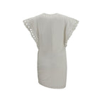 Marant Etoile White Cotton Casual Dress