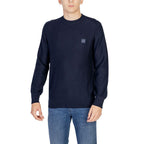 Hugo Boss Blue Cotton Sweatshirt