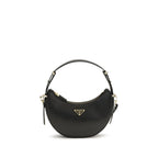 Prada Black Calf Leather Bos Taurus Shoulder Bag