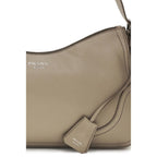 Prada Gray Calf Leather Bos Taurus Shoulder Bag