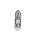 Burberry Brown Cotton Low Top Sneakers