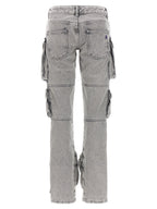 The Attico Gray Cotton Cargo Pants