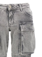 The Attico Gray Cotton Cargo Pants