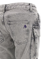 The Attico Gray Cotton Cargo Pants