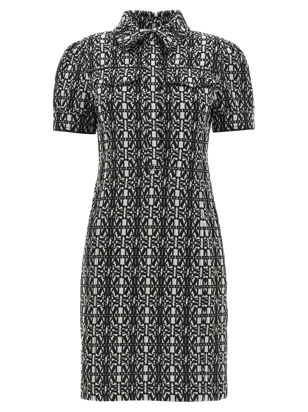 Max Mara Bicolor Polyester Short Dress