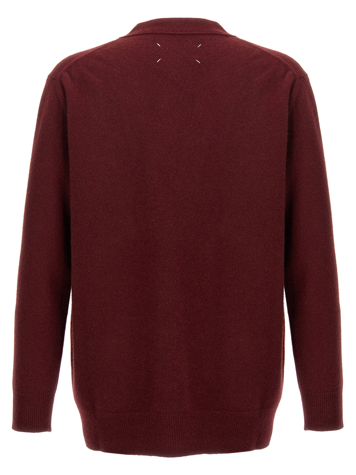 Maison Margiela Bordeaux Wool Cardigan
