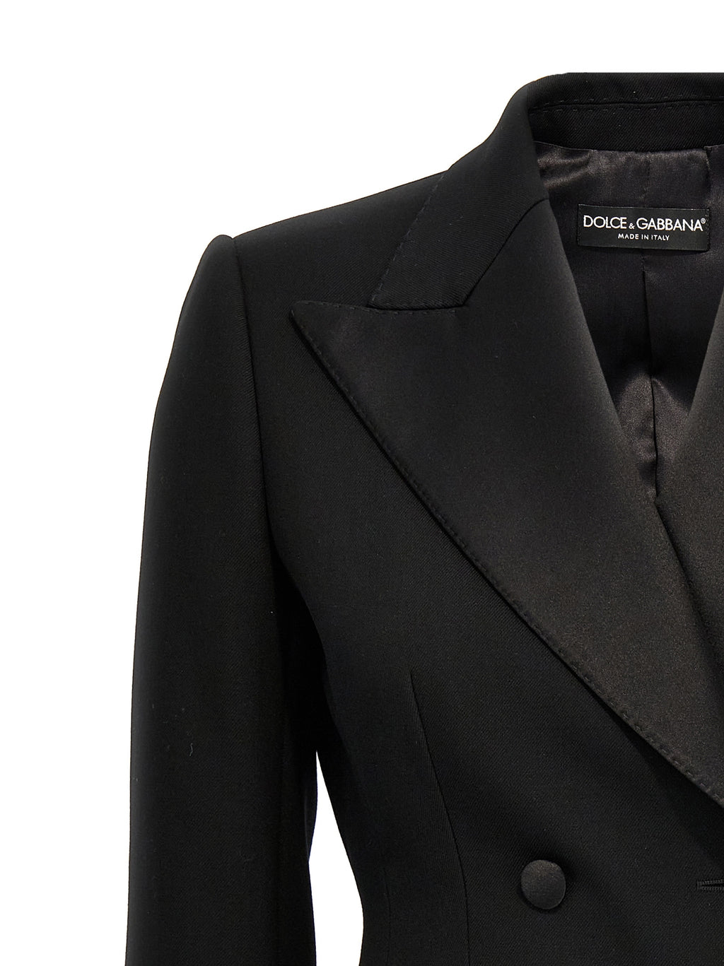 Dolce & Gabbana Black Virgin Wool Blazer