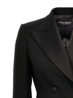 Dolce & Gabbana Black Virgin Wool Blazer