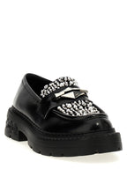 Jimmy Choo Black Calfskin Slip-On Loafers