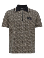 Balmain Bicolor Cotton Polo Shirt