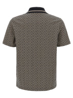 Balmain Bicolor Cotton Polo Shirt