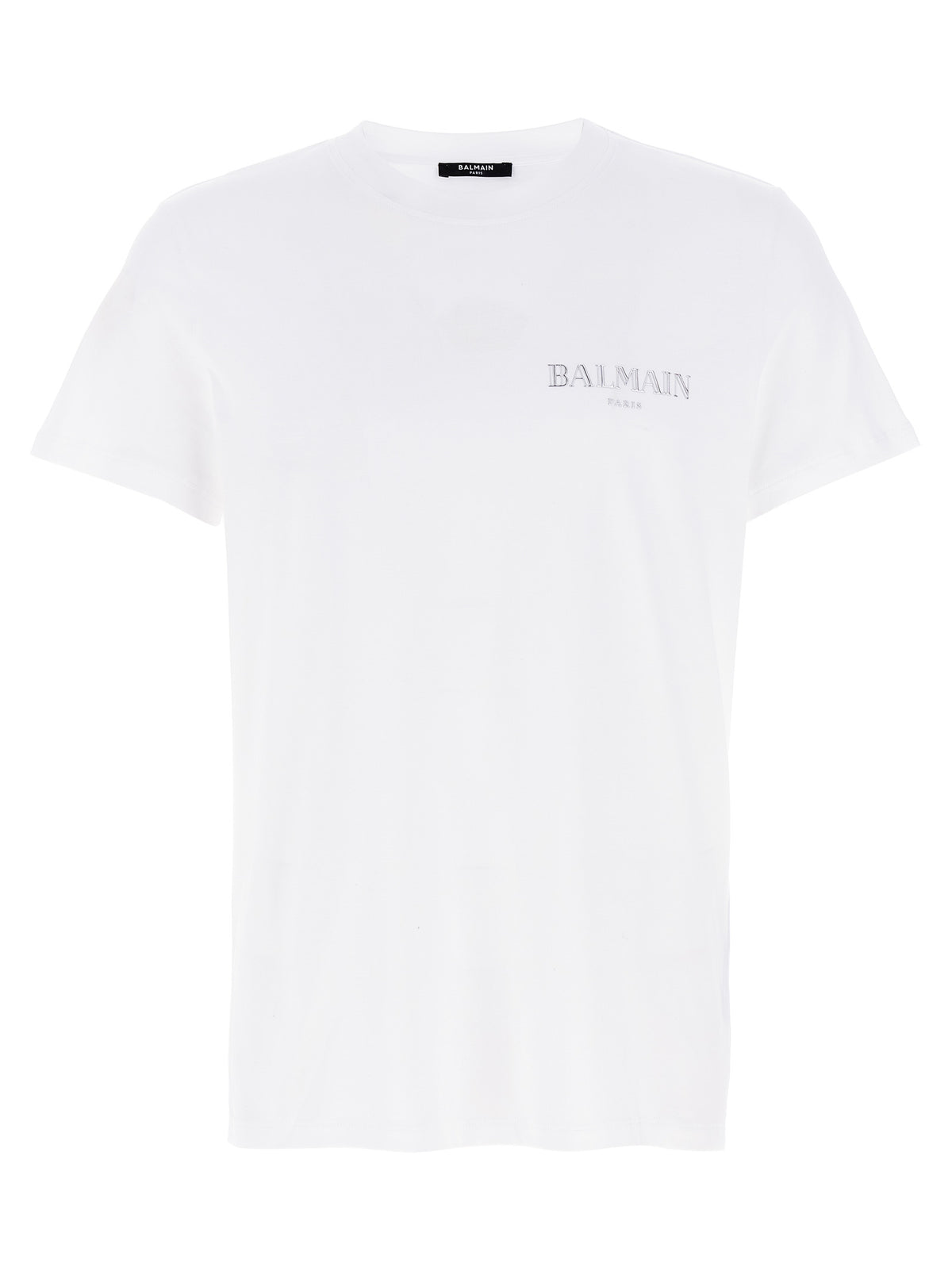 Balmain White Organic Cotton T-Shirt