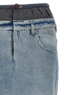 Maison Margiela Multicolor Cotton Mini Skirt