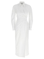 Max Mara White Cotton Long Dress