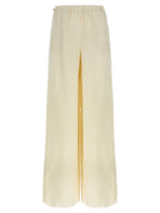 Max Mara White Flax Casual Pants