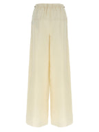 Max Mara White Flax Casual Pants