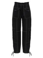Ganni Black Viscose Casual Pants