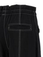 Ganni Black Viscose Casual Pants