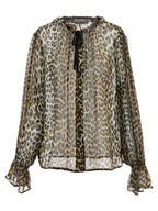 Ganni Brown Viscose Blouse