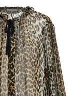 Ganni Brown Viscose Blouse