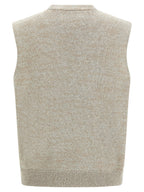 Maison Margiela Beige Cotton Sleeveles Sweater