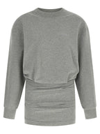 The Attico Gray Cotton Short Dress