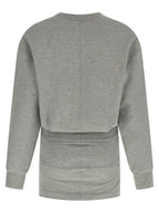The Attico Gray Cotton Short Dress