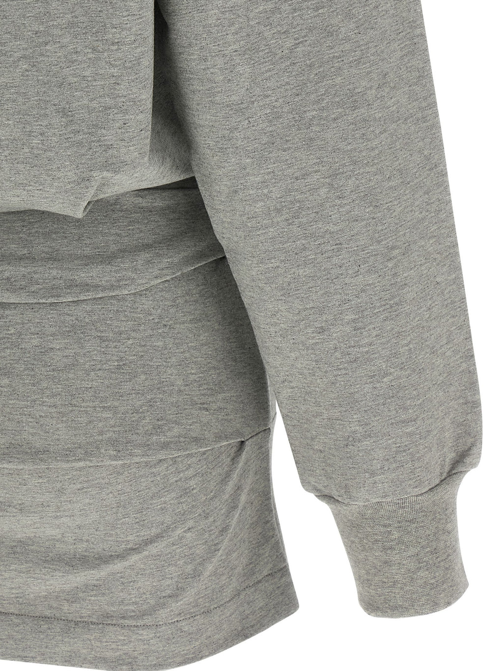 The Attico Gray Cotton Short Dress