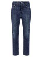 Givenchy Blue Cotton Straight-Leg Jeans