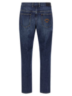 Givenchy Blue Cotton Straight-Leg Jeans