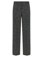 Dolce & Gabbana Bicolor Virgin Wool Casual Pants