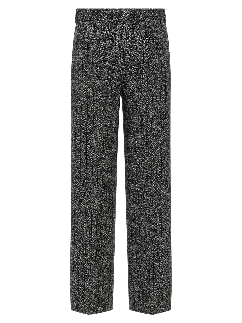 Dolce & Gabbana Bicolor Virgin Wool Casual Pants