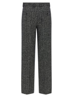 Dolce & Gabbana Bicolor Virgin Wool Casual Pants