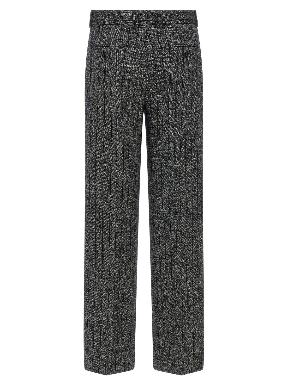 Dolce & Gabbana Bicolor Virgin Wool Casual Pants