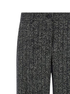 Dolce & Gabbana Bicolor Virgin Wool Casual Pants