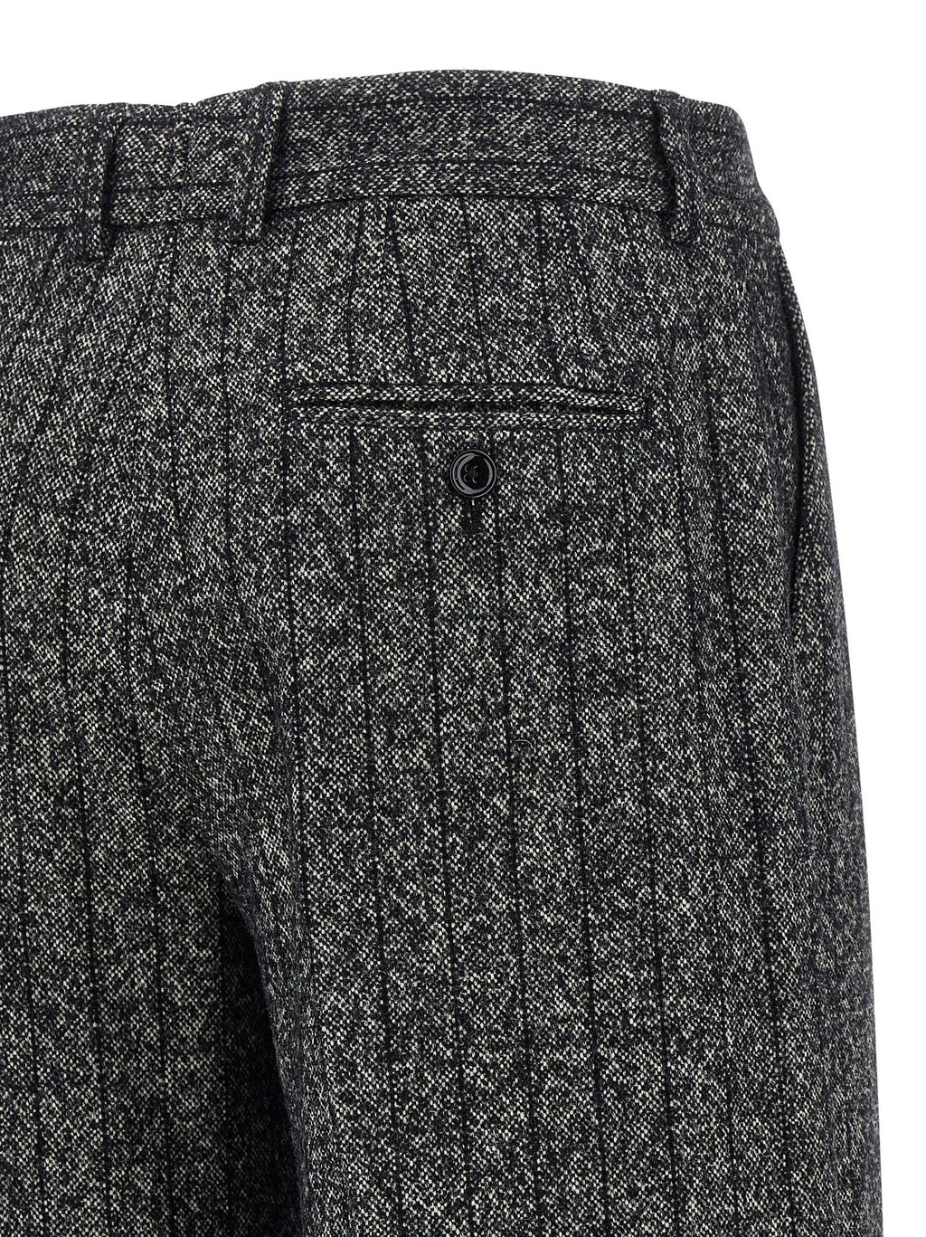 Dolce & Gabbana Bicolor Virgin Wool Casual Pants