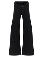 Balenciaga Black Cotton Flared Jeans