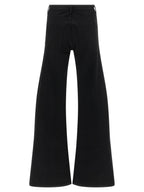 Balenciaga Black Cotton Flared Jeans