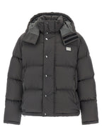 Dolce & Gabbana Gray Polyamide Full-Length Jacket