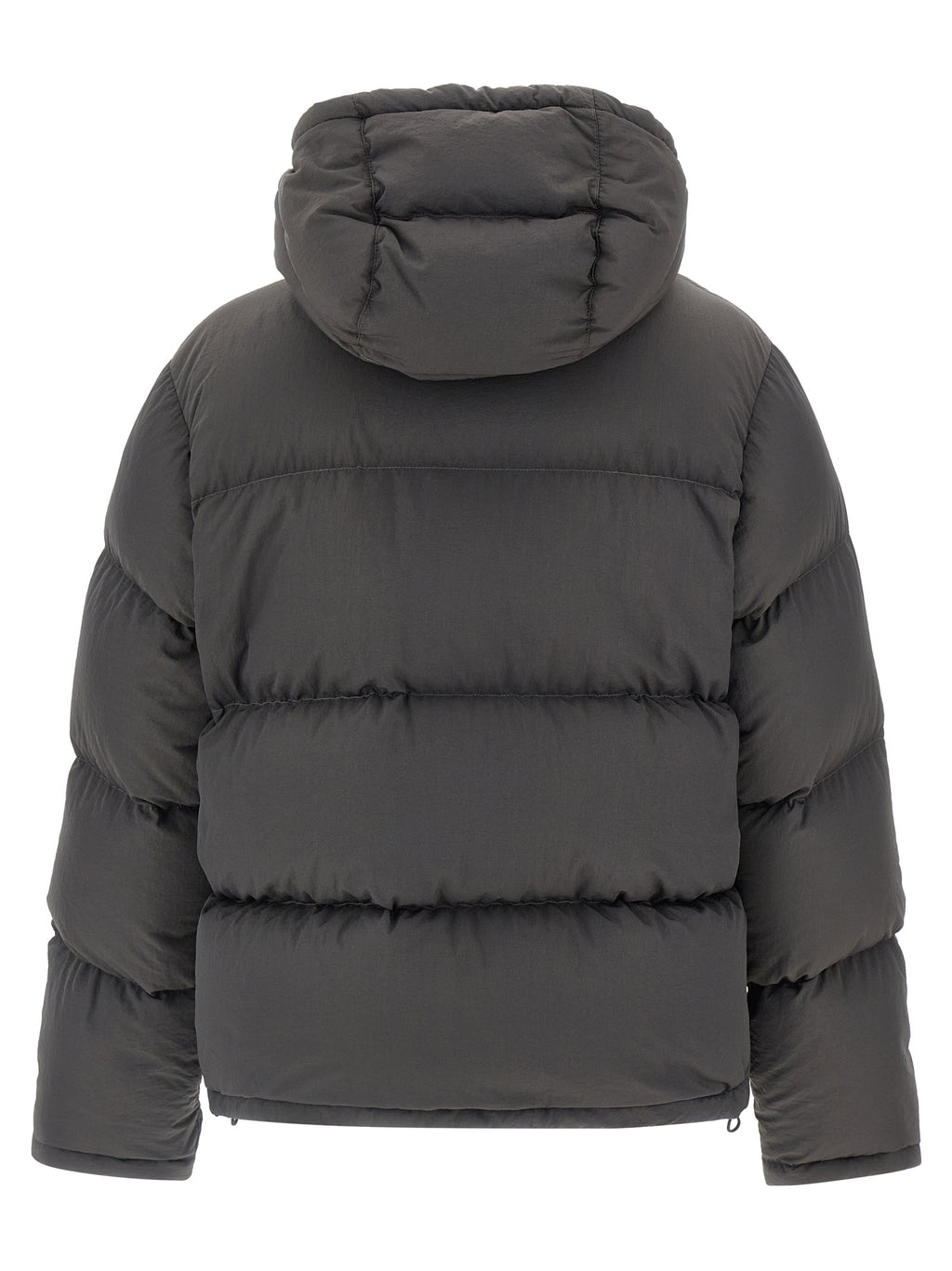 Dolce & Gabbana Gray Polyamide Full-Length Jacket