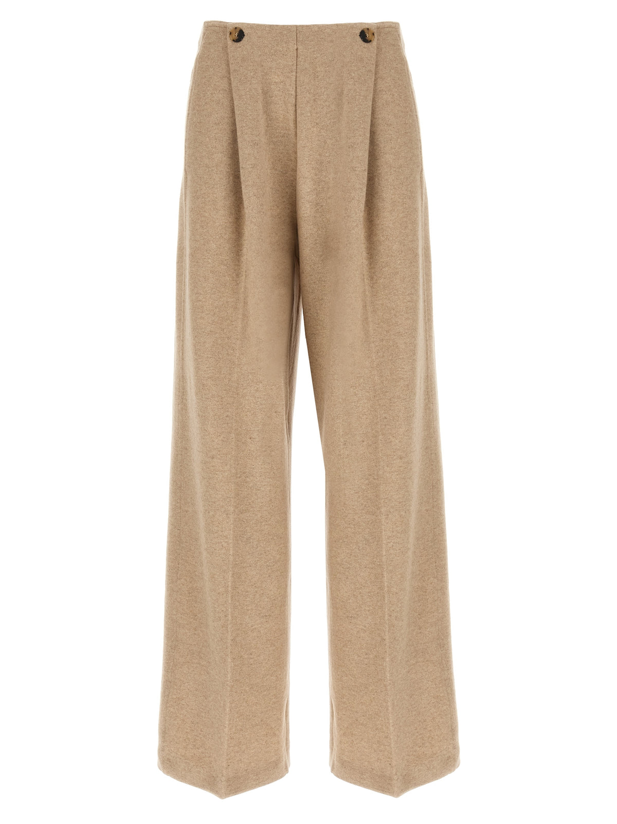 Max Mara Beige Cashmere Casual Pants