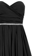 PINKO Black Polyester Long Dress