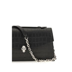 Alexander McQueen Black Calf Leather Bos Taurus Shoulder Bag